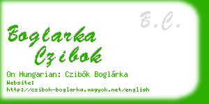boglarka czibok business card